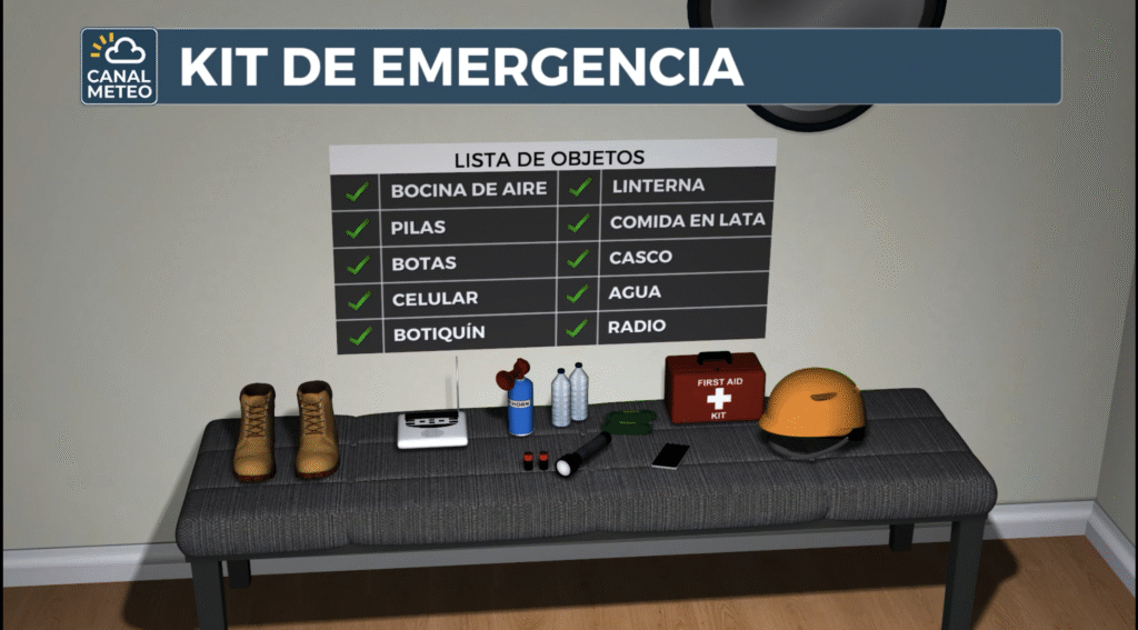Kit de emergencia en casa para una tormenta severa