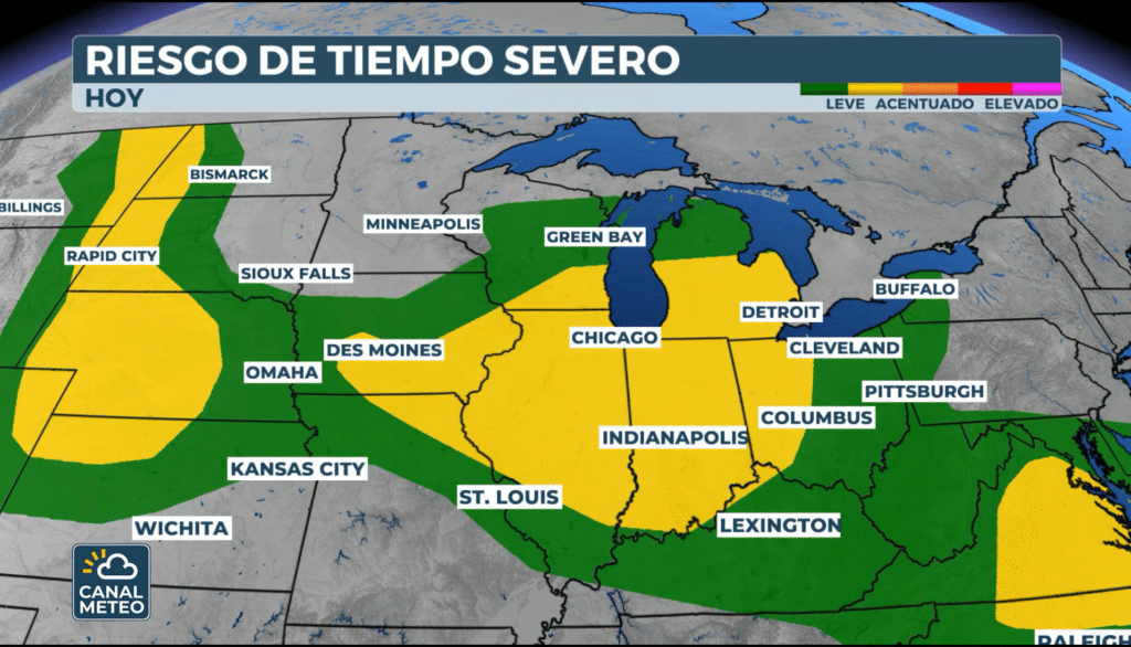 Midwest Severe Weather Hazard Zone on July 19, 2025