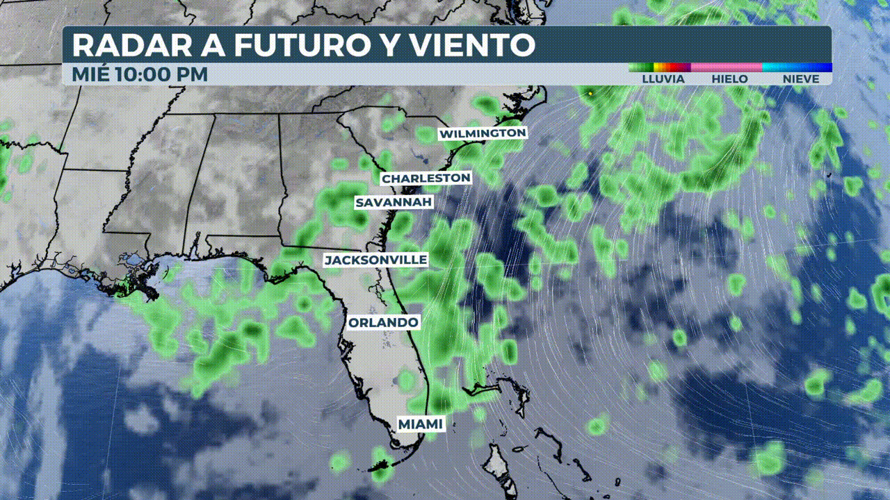 Forward-looking radar this week over Florida