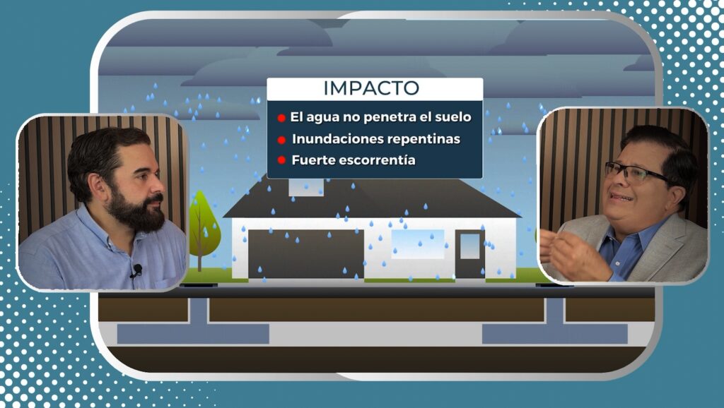 Flash flooding in the city