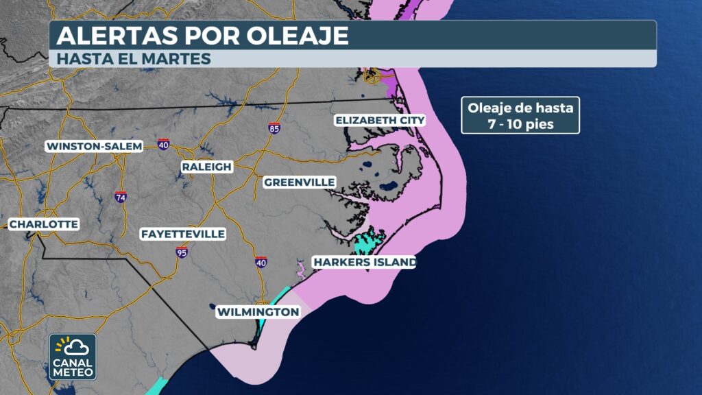 High surf alert for North Carolina and Virginia