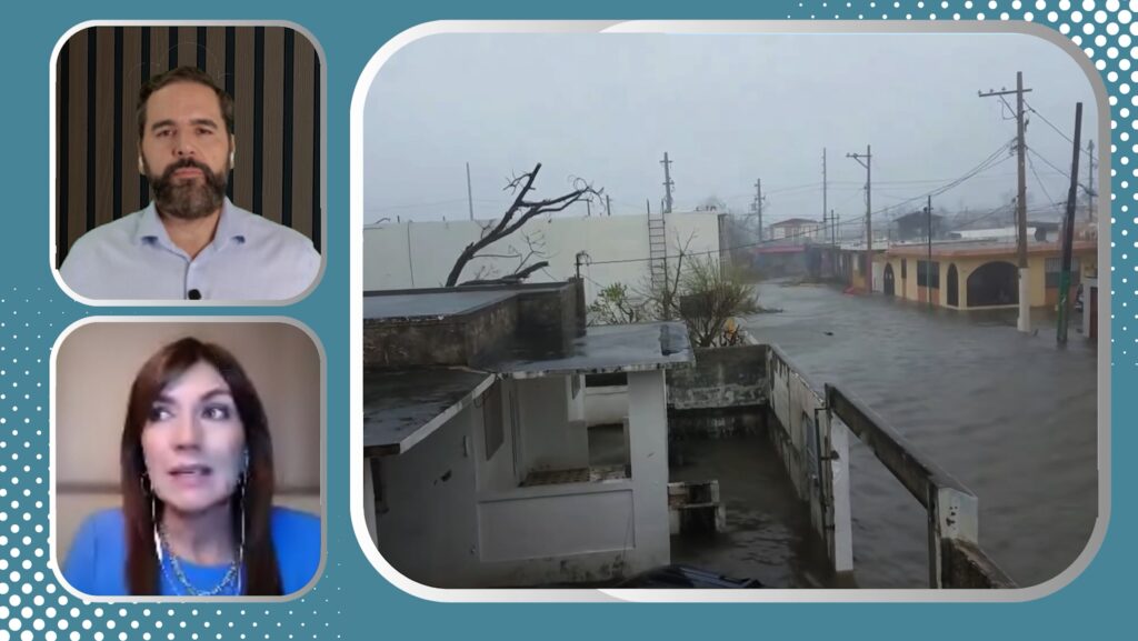 Storm surge flooding in Punta Santiago, Puerto Rico