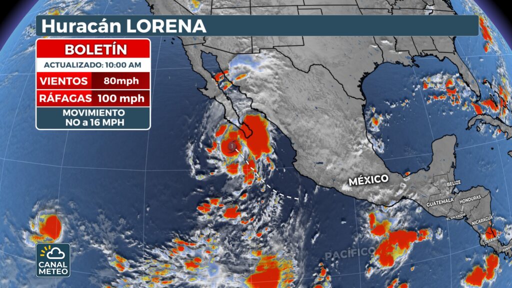 Lorena becomes a category 1 hurricane