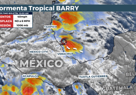 Tropical Storm Barry on Sunday, June 29, 2025