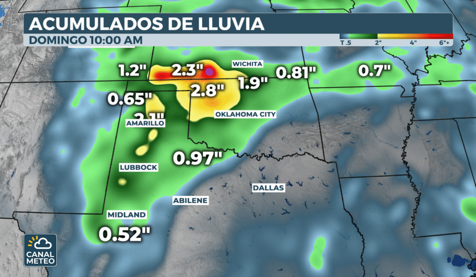 Lluvia fin de semana 11 de julio en Texas