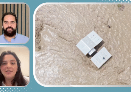 In the desert... it rains