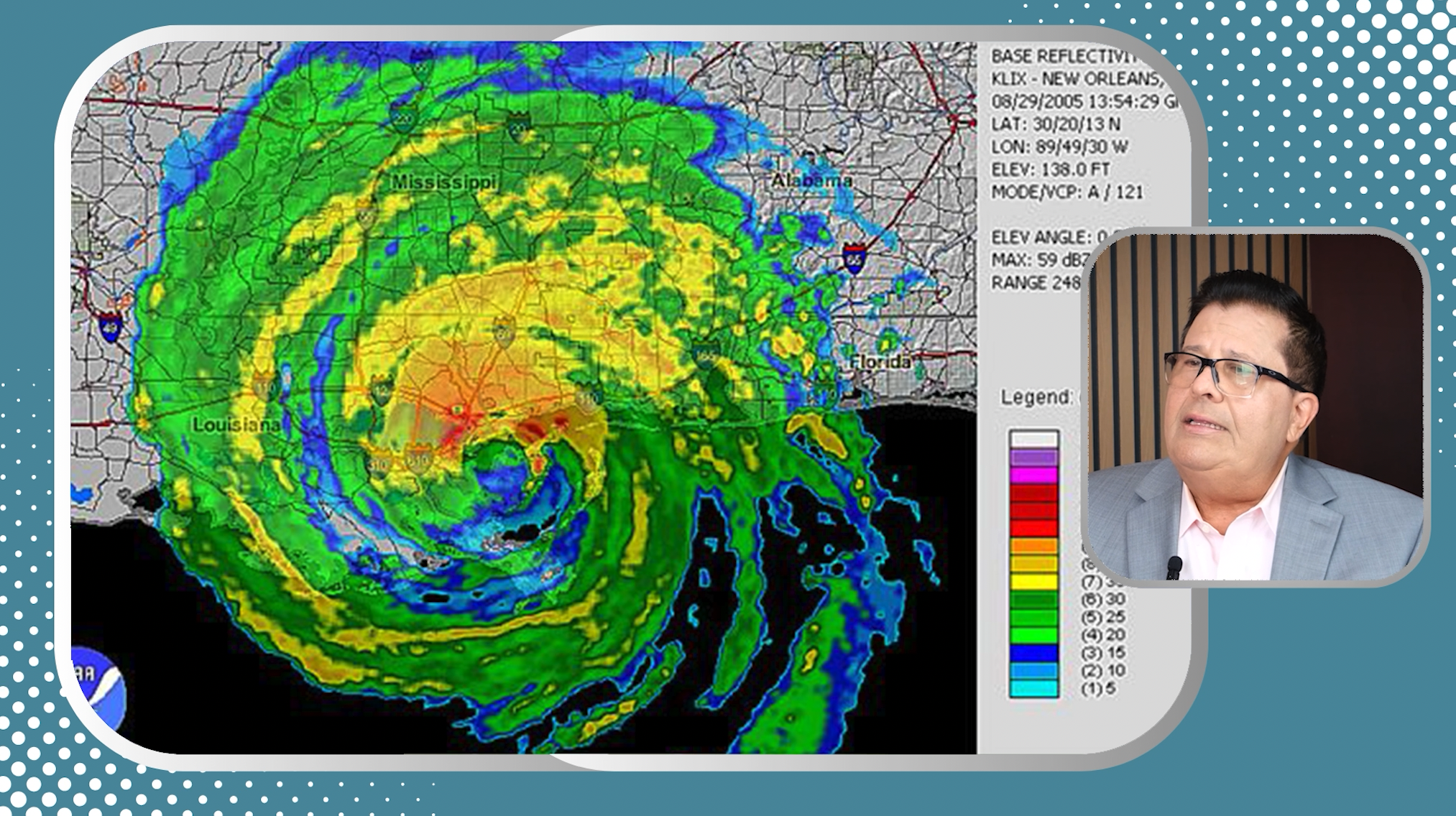 Katrina makes landfall over New Orleans