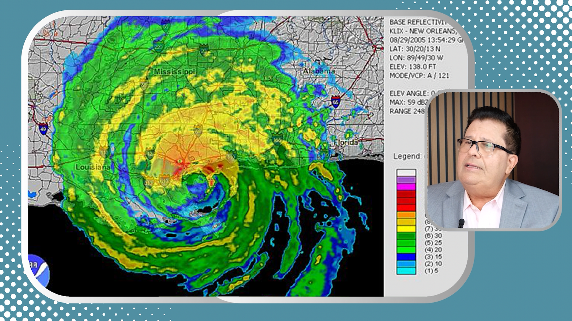 Katrina makes landfall over New Orleans