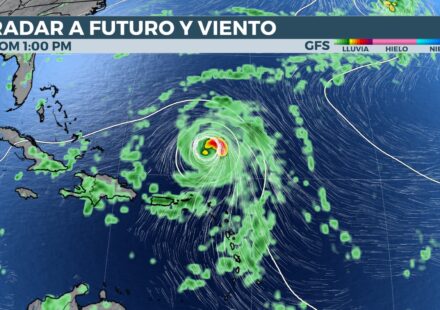 Modelo GFS sobre la tormenta tropical Erin