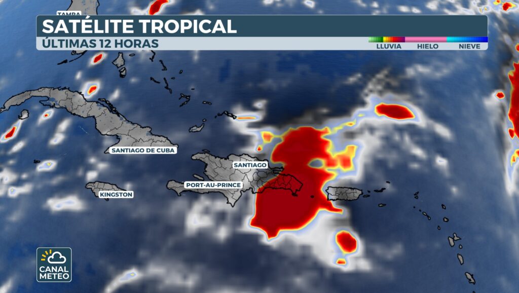 Onda tropical entre Puerto Rico y la Española