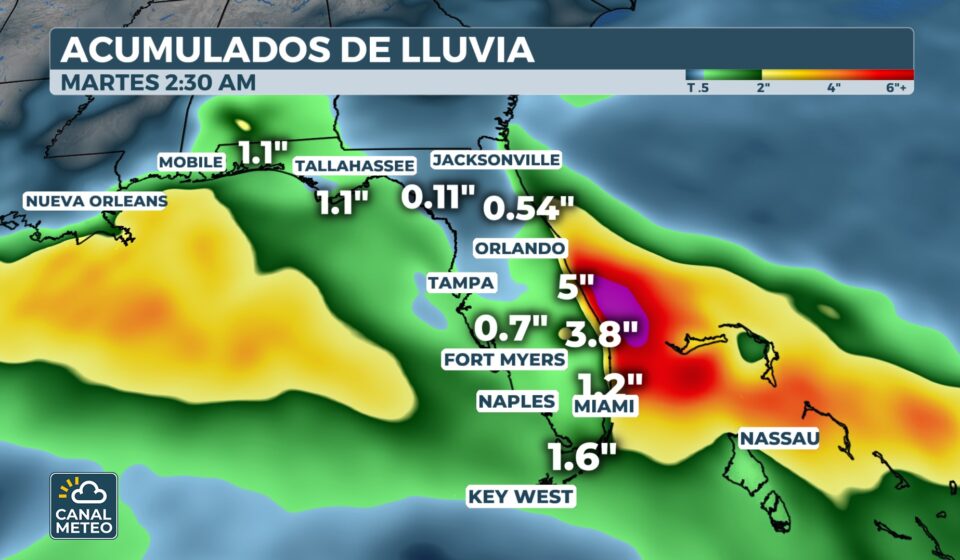 Riesgo de inundaciones en toda la costa Atlántica de Florida