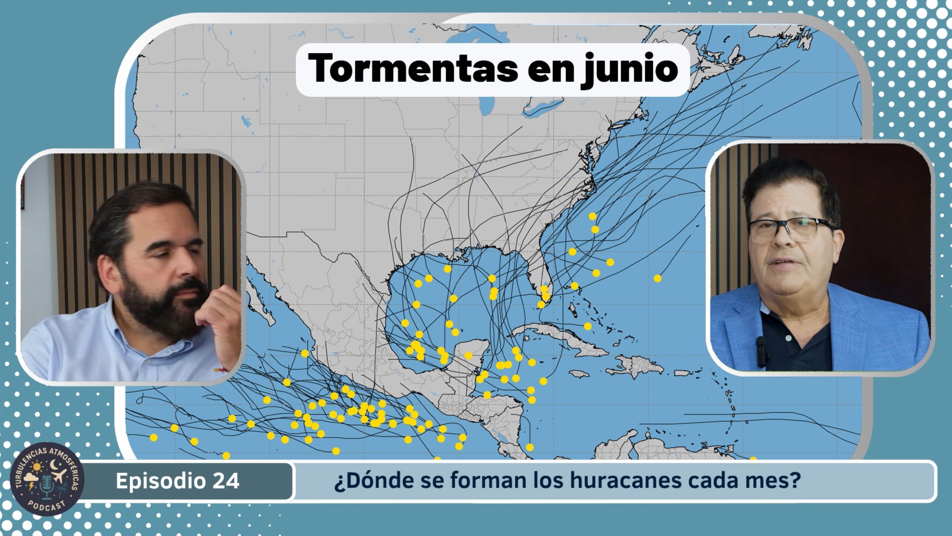 Formación de huracanes en junio