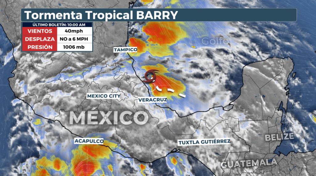Se forma la tormenta tropical Barry