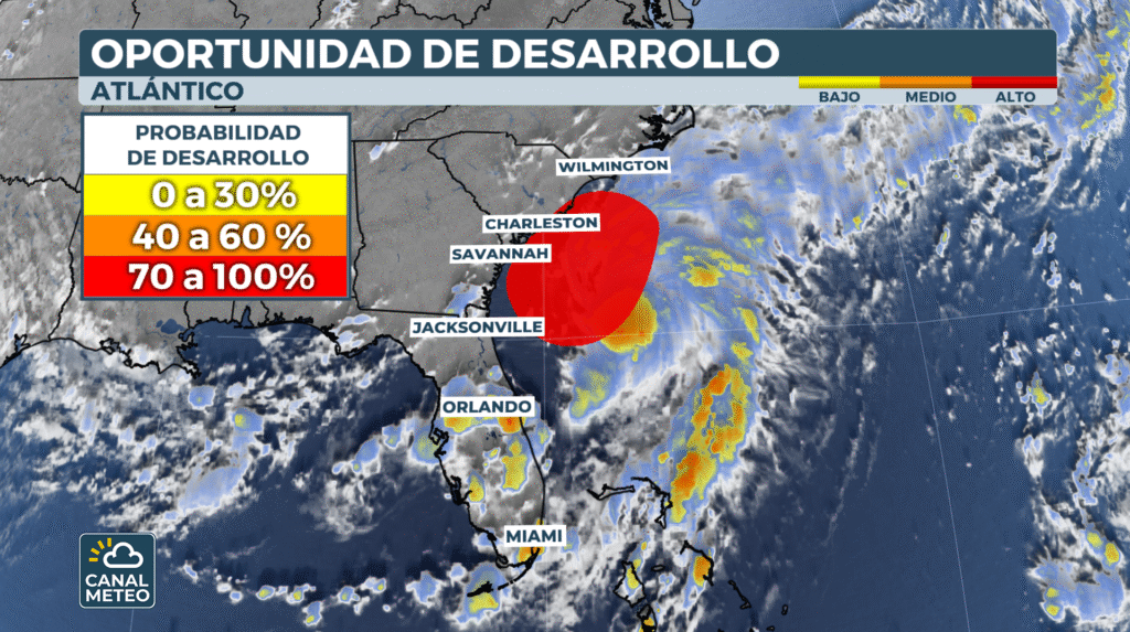 Invest 92L trae lluvias torrenciales a Florida y la costa sureste del Atlántico