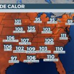 Temperatua de sensación para el sábado 26 de julio