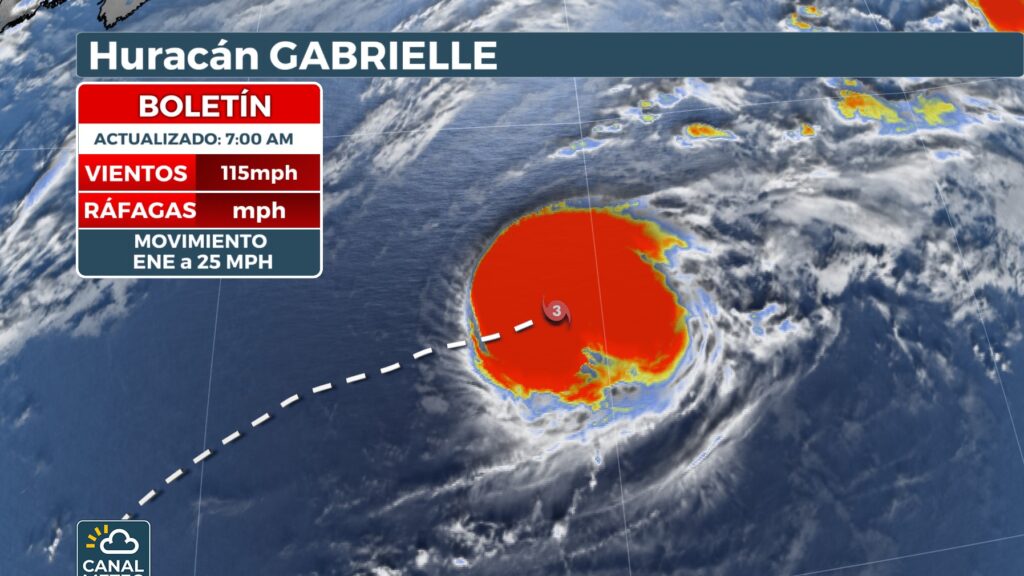 El huracán Gabrielle amenaza España y Portugal