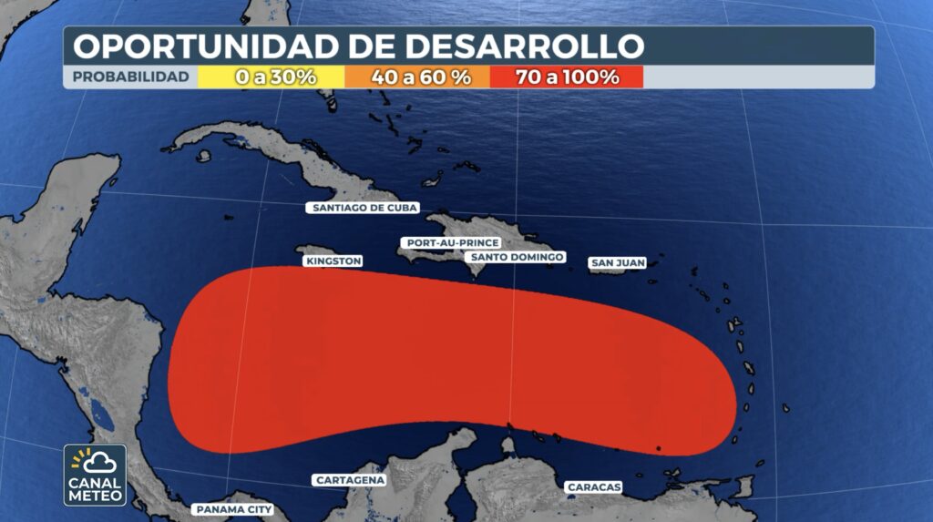 Se puede formar una tormenta tropical en el Caribe