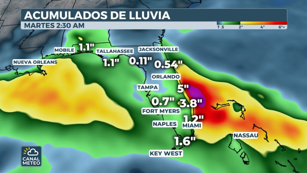 Lluvias e inundaciones en Florida