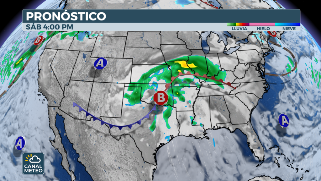 Situación sinóptica con riesgo de inundaciones