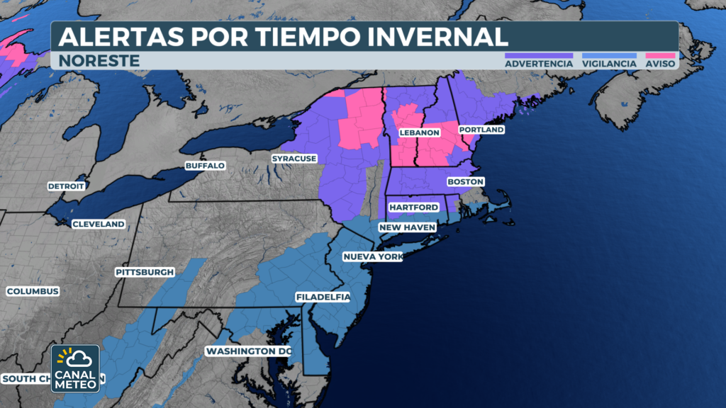Alertas por tiempo invernal