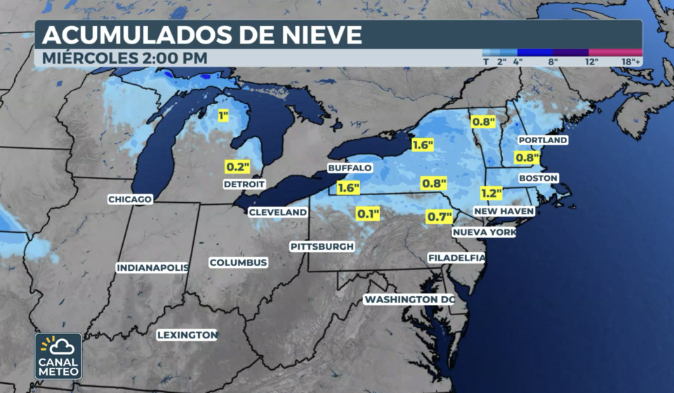 Nevada de primavera en el noreste